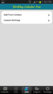 Birthday Calendar Free скриншот 3